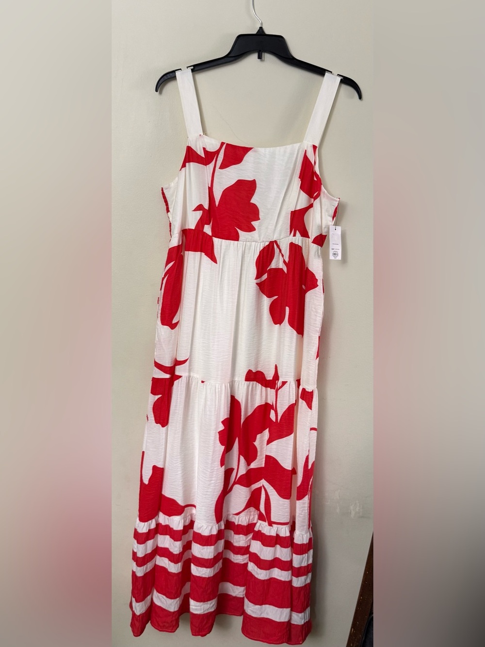 Nine West Red and White Floral Sundress